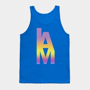 L A M : Overlapping of letters design Tank Top